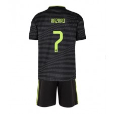Real Madrid Eden Hazard #7 Tredjedraktsett Barn 2022-23 Kortermet (+ korte bukser)